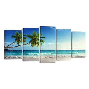 Canvas Print Wall Art Home Decor Big Painting Picture Landscape Blue Sea Framed - Picture 1 of 8