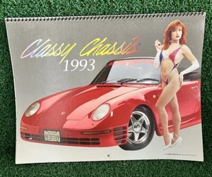 Vintage CLASSY CHASSIS Cars & Girls 1993 Women Bikini Swimsuit Calendar - Picture 1 of 4