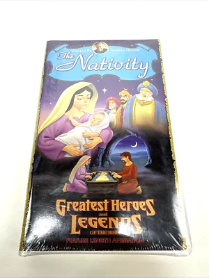1998 The Nativity VHS Video Tape Charlton Heston Clamshell NEW SEALED - Imagem 1 de 4