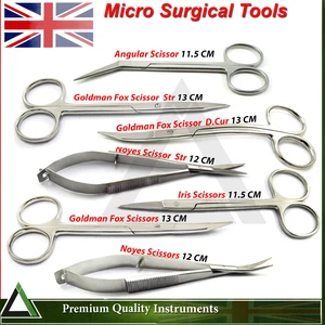 Micro Surgery Scissors Dental Veterinary Suturing Noyes Shear Cutting Scissors  - Picture 1 of 8