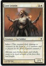 4 Lost Leonin - LP - New Phyrexia - mtg - x4 4x
