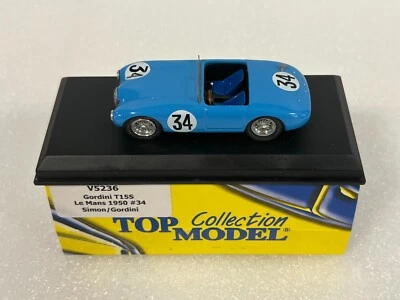 TOP MODEL LM V5236 Gordini T15S #34 24h Le Mans 1950 Simon Gordini 1/43 - Photo 1/4