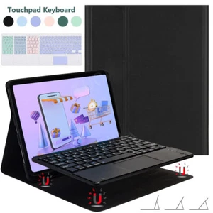Touchpad Keyboard Smart Case For Samsung Galaxy Tab A9 Plus A8 S9 FE S8 S7 Mouse - Picture 1 of 59