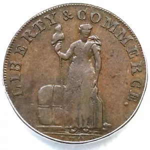 1794 D&H-56 ANACS VF 30 Gr Britain Liberty & Commerce John Howard Conder Token - Picture 1 of 3