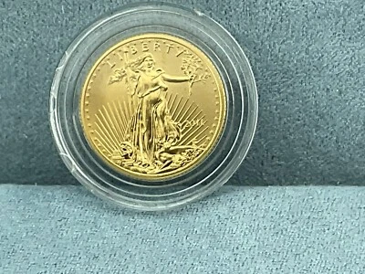 2011 EUA. Moeda de ouro American Eagle US$ 10 - BU, 1/4 oz ouro - Imagem 1 de 3