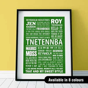 THE IT CROWD Impresión tipográfica (8 colores disponibles) - Imagen 1 de 34
