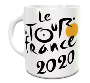 Tour de France 2020 Routenkarte Keramikbecher 11oz Becher - Bild 1 von 5
