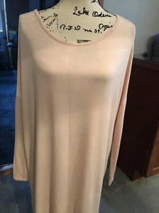 Women’s Reborn J Pink Stretch Long Sleeve Swing Top Size Large - Picture 1 of 8