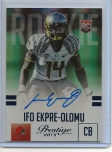 2015 Prestige Rookie Autographs Blue Ifo Ekpre-Olomu RC #241 - Cleveland Browns - Picture 1 of 2