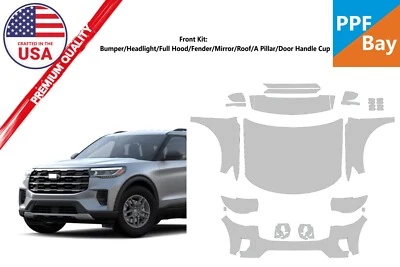 Película de protección de pintura frontal PreCutKit PPF para Ford Explorer Active/Platinum 2025 Foto 1 de 4