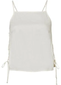 Traumhaftes Satin Top in Cremeweiß Gr.44 Neu (2908) - Bild 1 von 1