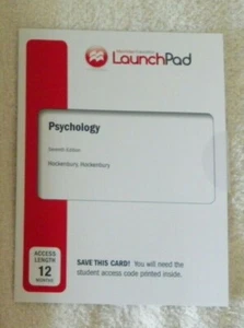Sealed Access Code Macmillan Education LaunchPad Psychology 7th ed Hockenbury - Picture 1 of 2