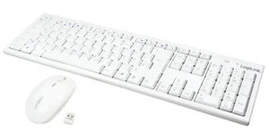 Logilink Tastatur Wireless 2,4GHz mit Maus white - Bild 1 von 2