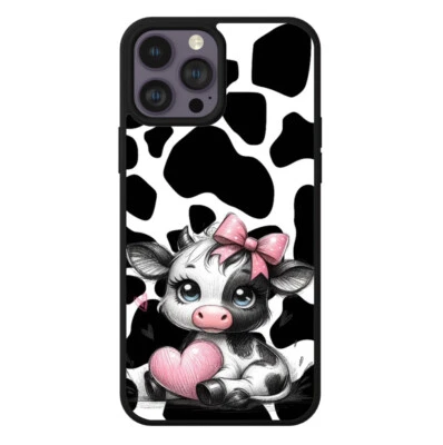 Adorable Cow Print  Durable and Protective Phone Case Womens Girls - Image 1 of 4