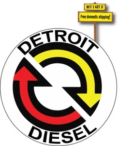 Detroit Diesel Turbo NHRA Racing 3.5" x 3.5"  Ram Tractor Decal Sticker p177 - Picture 1 of 1