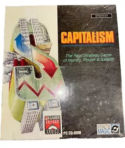 Capitalism Strategy Game Of Money Power PC CD Sealed New 1995 Original Plastic - Picture 1 of 7