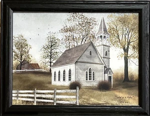 Billy Jacobs Sunday go to Meeting Church Studio Canvas Framed 20.5 x 14.5 - Picture 1 of 1