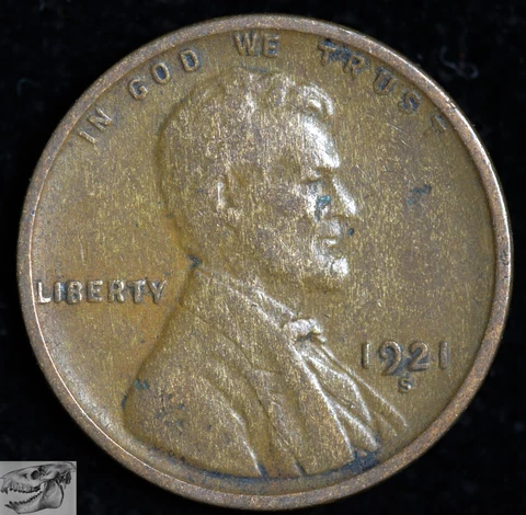 1921 S Lincoln Wheat Cent, Penny, Fine Condition, Free Shipping in USA, C6446 Cover