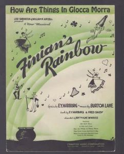 Spartiti Come stanno le cose a Glocca Morra L'arcobaleno di Finian 1946 - Foto 1 di 4