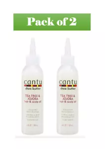 Albero del tè burro di karitè Cantu & olio per capelli e cuoio capelluto 6 once 180 ml (confezione da 2) - Foto 1 di 2
