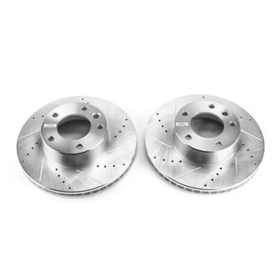PowerStop Disc Brake Rotor Set - Fits Mercedes Benz G500 2002-2008, Mercedes G55 — 第 1/4 张图片