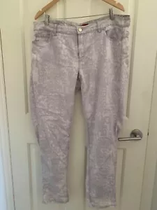 Marina Rinaldi Leopard Print Jeans - Picture 1 of 4