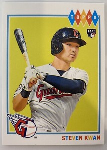 2022 Topps Brooklyn Collection Steven Kwan RC Base #31 Cleveland Guardians
