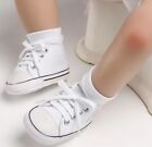 Baby Infant Classic Canvas Baby Shoes Boy Girl Soft Sole Size O-18 MONTHS
