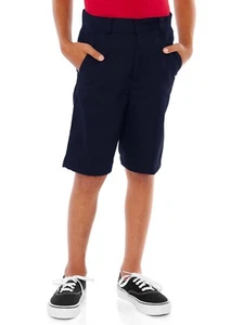 George Boys School Uniforms Dark Navy Flat Front Shorts Size 10s -----------A10 - Picture 1 of 3