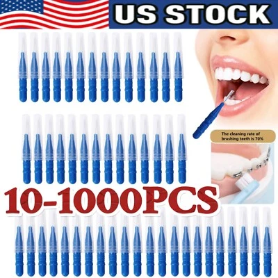 Dental Orthodontic Oral Floss Interdental Brush Lot Toothpick Teeth Cleaning - Image 1 of 4