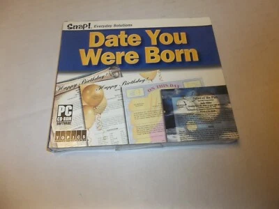 The Date You Were Born (PC 2001 CD-Rom) SNAP! Widows 95, 98, NT, 2000, XP - Image 1 of 2