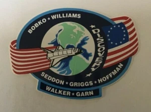 Space Shuttle CHALLENGER NASA Astronaut Bobko Williams Seddon Aufkleber Aufkleber - Bild 1 von 3