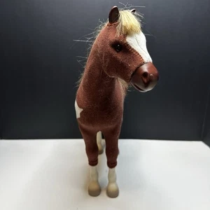 American Girl 2014 G1725 Stutfohlen braun weiß Stoff Pferd im Ruhestand Reitsport 13 Zoll - Bild 1 von 15
