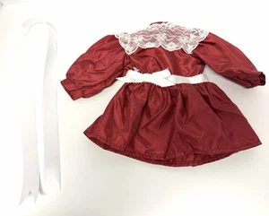 Pleasant Company American Girl Samantha Cranberry Weihnachtskleid & Band - Bild 1 von 6