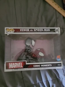 Funko Pop! Venom Vs. Spider-Man #625 Marvel Comic Moments PX Preview Exclusive - Picture 1 of 5