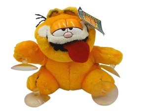 Garfield Katze Lesen Sie meine Lippen Fenster klammern Plüsch Saugnapf feines Spielzeug Co Zunge raus - Bild 1 von 4