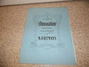 1860.L'invocation nocturne.Partitur Klavier und Oboe.Ortmans - Bild 1 von 1