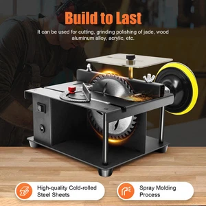 200W Mini Desktop Mini Table Saw Woodworking Small Electric Saw Table Grinder - Picture 1 of 37