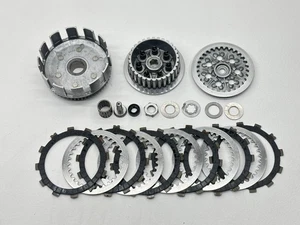 1980 Suzuki RM125 Clutch Assembly Basket Hub Plates Kit Spring Bolts Dirt Bike - Picture 1 of 5