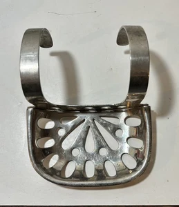 Vintage Chrome Plated Brass Tub Soap Holder Claw Foot Bathroom Spa - Picture 1 of 4