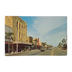 Daytona Beach FL Florida Downtown View Vintage Postkarte alte Karte Ansicht Post PC - Bild 1 von 4