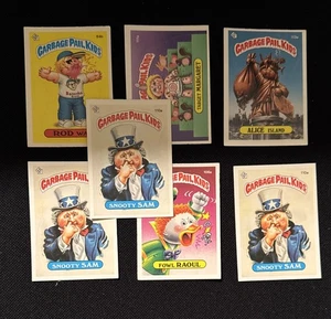 7ct Garbage Pail Kids GPK Cards Lot Original 1986 series 3-5 - Picture 1 of 1