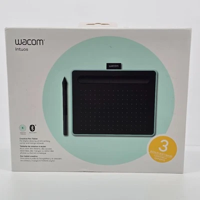 Wacom Intuos Medium Bluetooth tragbares Grafiktablett Zeichnen Pistazie - Bild 1 von 4