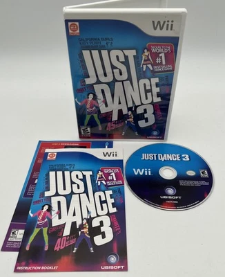 Just Dance 3 (Nintendo Wii 2011) CIB Complete With Manual Music Ubisoft Fun VGUC - Image 1 of 4