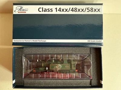 Hattons DJModels Class 14xx 0-4-2T #1450 in BR Lined green with late crest. - Image 1 of 4