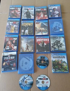 15 Sony PlayStation PS4 & PS5 Spiele Konvolut ungetestet guter Zustand 13 PS4 & 2 PS5 - Bild 1 von 21