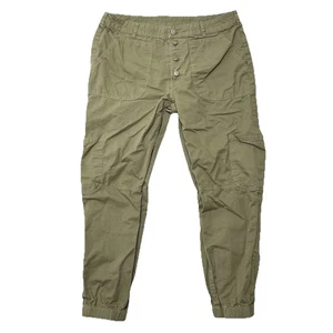 Sundance Button Fly Cargo Jolienne Jogginghose Hose Olivgrün Größe Petite P10 - Bild 1 von 8