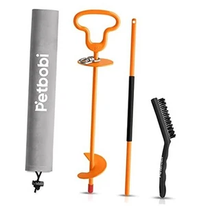 Heavy Duty Dog Stake - Outside Tie Out Stake for Medium Large Dogs Up to - Picture 1 of 7