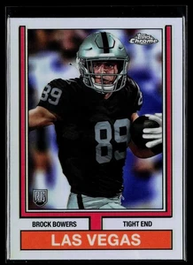 2024 Topps Chrome #74TF-12 Brock Bowers 1974 Topps Football Refractor - Bild 1 von 2