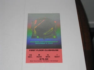 2000 Churchill Downs Breeders' Cup First Floor Clubhouse Admission Stub - Picture 1 of 2